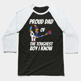 Proud Dad Of The Toughest Boy I Know Baseball T-Shirt